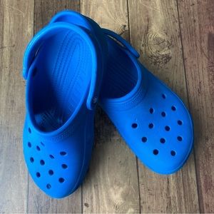 Crocs Royal Blue  Sandals Used Condition Size J6